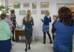 открытие персональной выставки работ «С любовью к России», лауреата Всесоюзных фестивалей самодеятельного народного творчества, ростовского художника Леонида Ивановича Белова.